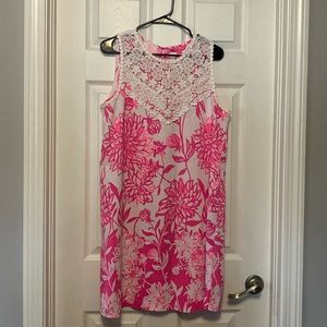 Lilly Pulitzer pink and white dress size 12